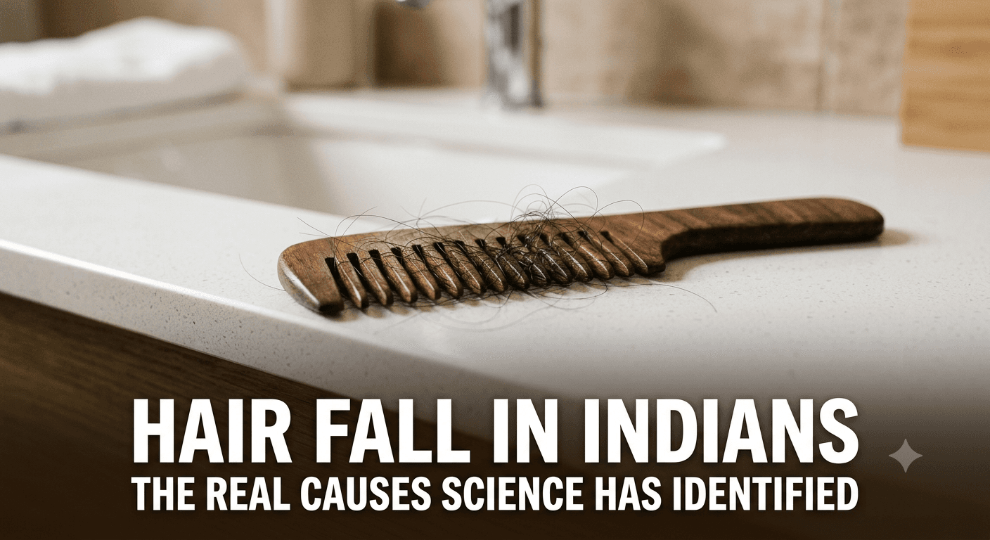 Hair Fall in Indians β The Real Causes Science Has Identified (And What Actually Works)