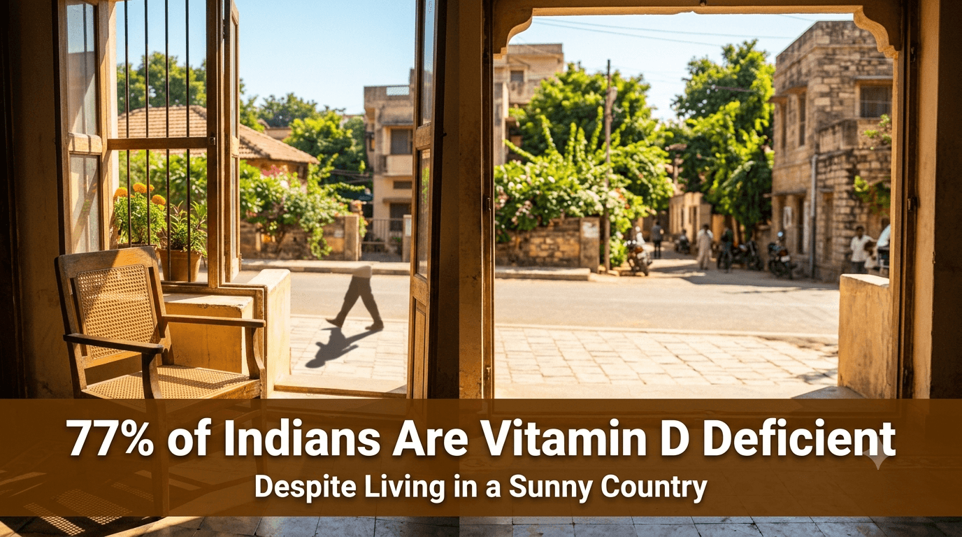Vitamin D Deficiency in India β Why 70% of Indians Are Deficient Despite Living in a Sunny Country